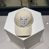 Close-up detail view of Burberry unisex cap
