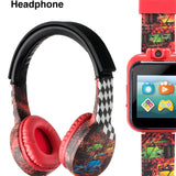 Side view of PlayZoom unisex red watch