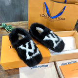 Louis Vuitton luxury shoes detail shot