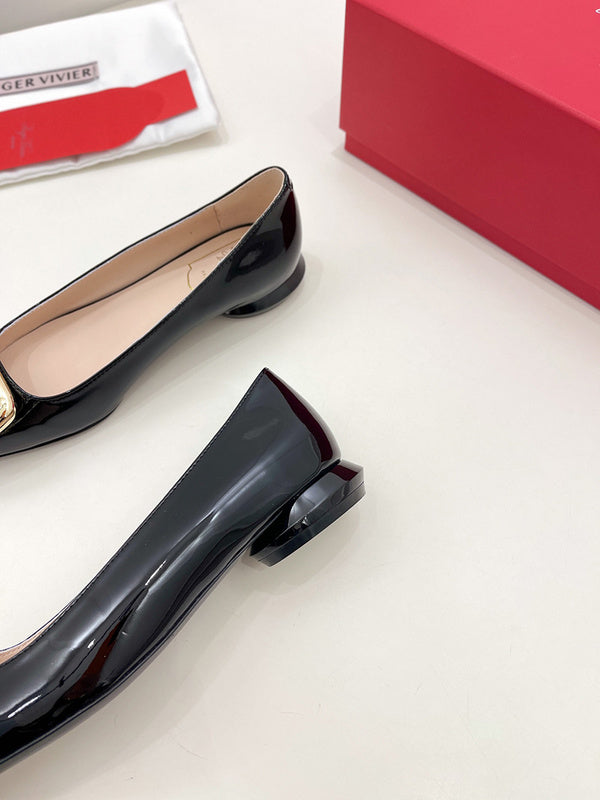 Roger Vivier luxury shoes detail shot