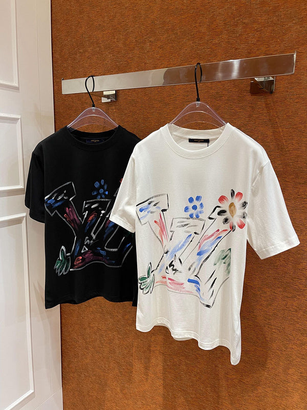 Back view of Louis Vuitton cotton t-shirt with relaxed-fit cut