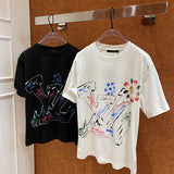 Back view of Louis Vuitton cotton t-shirt with relaxed-fit cut
