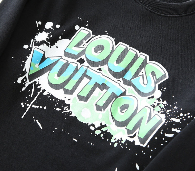 Flat lay presentation of Louis Vuitton luxury clothing with tailored silhouette