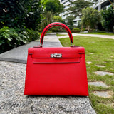 Close-up detail of streamlined bag design