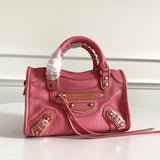 Zivas Charm Polished Finish Statement Handbag (Statement-Ready Design) – Full Silhouette