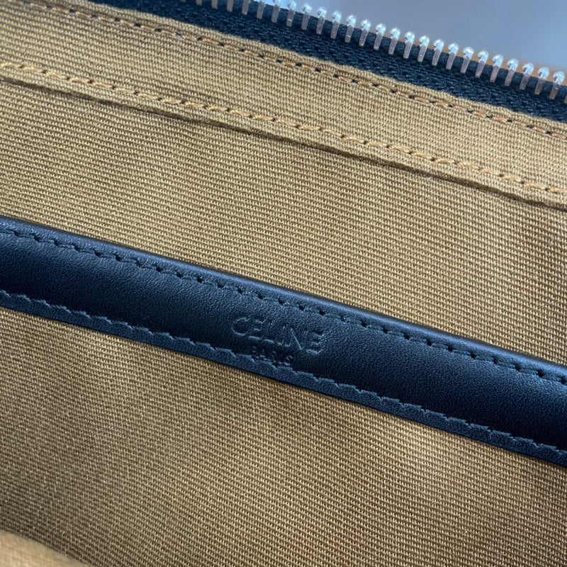 Top view of refined structured women's handbag – women's premium purse