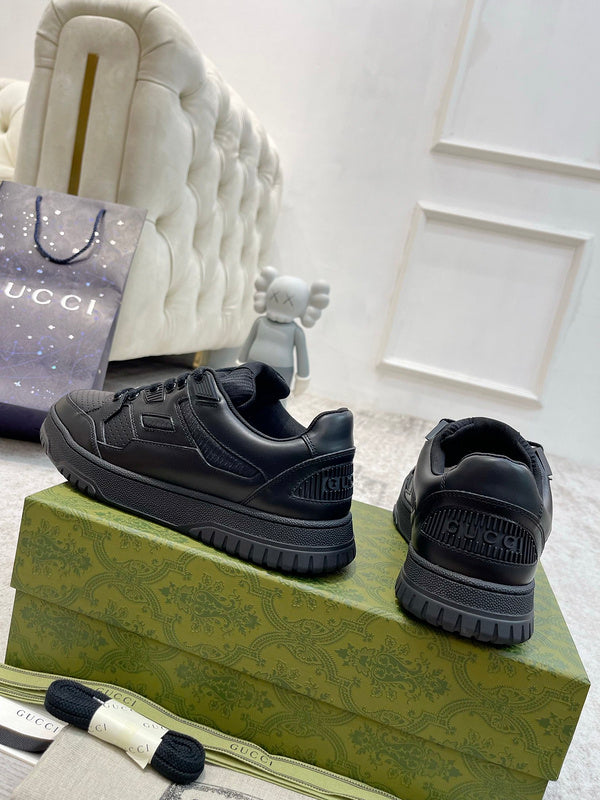 Gucci soft grey luxury sneakers view 5 premium leather build