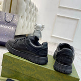 Gucci soft grey luxury sneakers view 5 premium leather build
