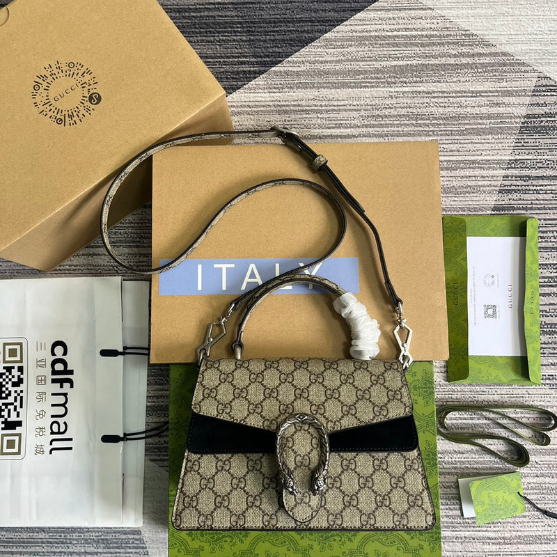 Top view of signature premium women's handbag – women's designer-style accessory