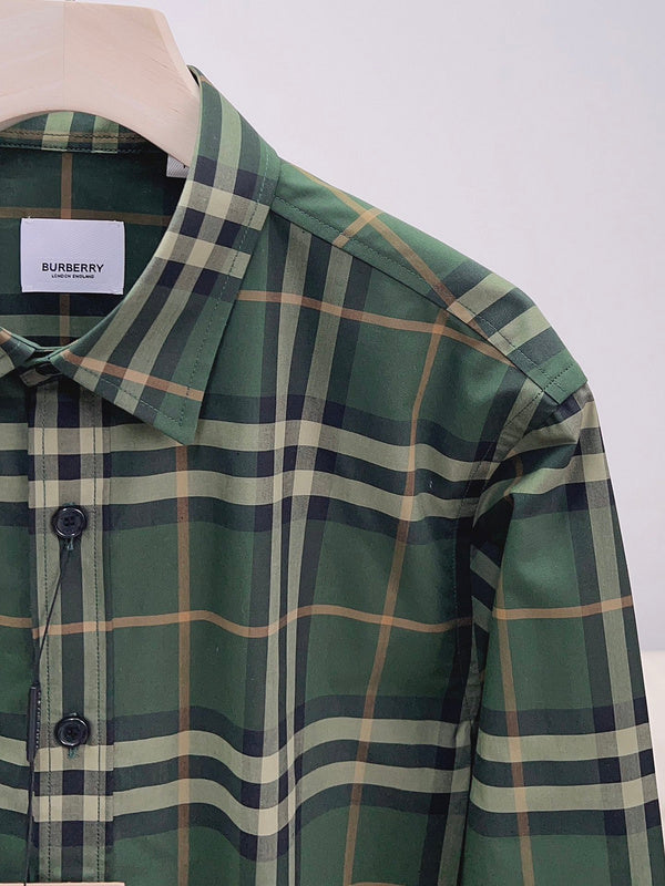Close-up of Burberry designer clothing craftsmanship