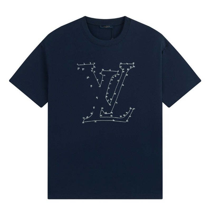 Side profile of Louis Vuitton cotton t-shirt with everyday silhouette