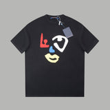 Close-up detail shot of Louis Vuitton cotton t-shirt with tailored silhouette