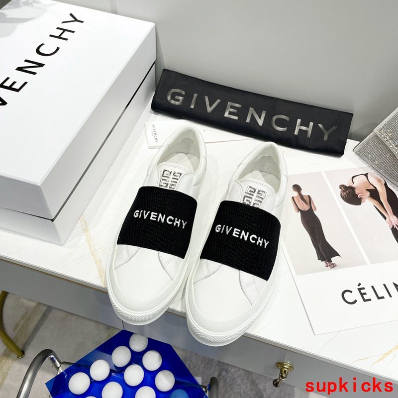 Givenchy Beige Chunky Platform Sneakers - Front View
