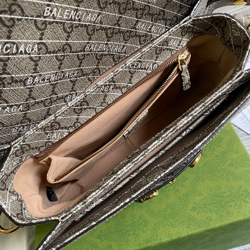 Side profile of polished classic women's handbag – women's everyday handbag