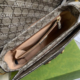 Side profile of polished classic women's handbag – women's everyday handbag