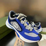 Gucci tonal black luxury sneakers view 10 chunky sole construction
