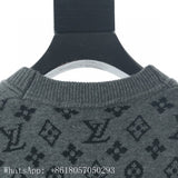 Close-up detail shot of Louis Vuitton luxury clothing with runway-inspired design