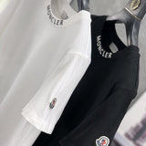 Front view of Moncler luxury clothing with relaxed-fit cut