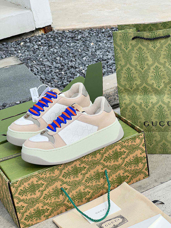 Gucci sneakers detailed view showing premium designer craftsmanship