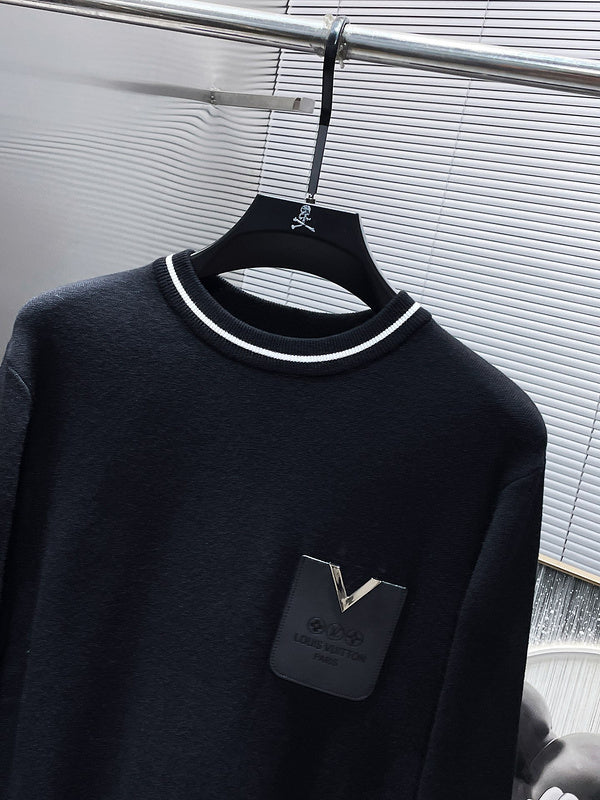 Full styled look of Louis Vuitton luxury clothing with relaxed-fit cut