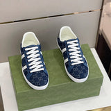 Gucci clean off-white luxury sneakers view 11 bold athletic profile