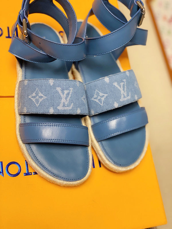 Louis Vuitton luxury shoes detail shot