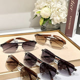 Close-up detail view of Cartier unisex sunglasses