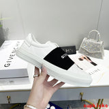 Givenchy Beige Chunky Platform Sneakers - Close-Up Texture View