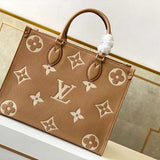 Front view of classic structured women's handbag – women's designer-style accessory