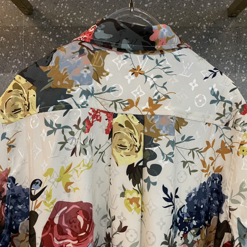 Back view of Louis Vuitton luxury clothing with contemporary cut