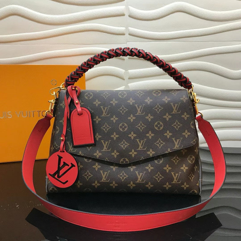 Side profile of sleek polished women's handbag – women's designer-style accessory