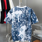 Side profile of Louis Vuitton cotton t-shirt with logo-detail design
