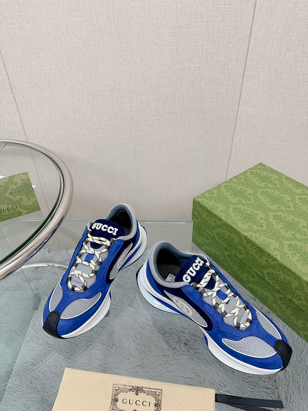 Gucci sneakers detailed view showing premium designer craftsmanship