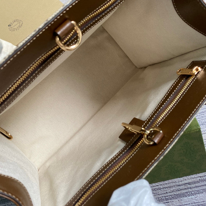 Interior view of signature polished women's handbag – women's designer-style accessory