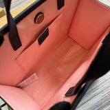 Side profile of chic classic women's handbag – women's premium purse