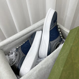 Gucci sneakers detailed view showing premium designer craftsmanship