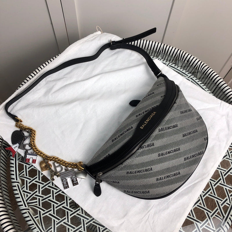 Front view of statement signature women's handbag – women's premium purse