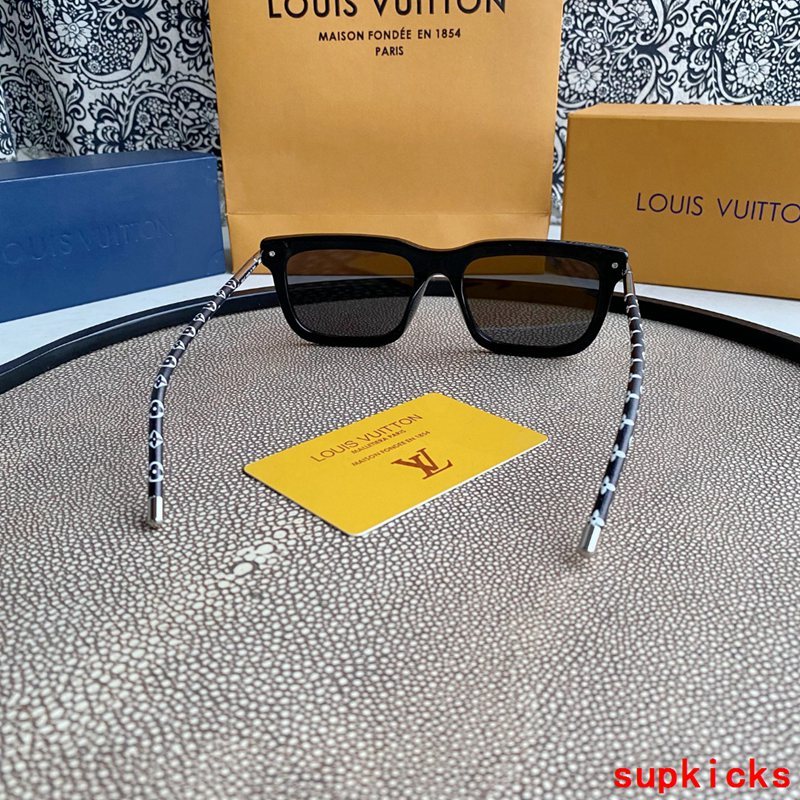Lifestyle view of Louis Vuitton unisex sunglasses
