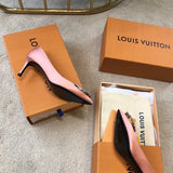 Close-up of Louis Vuitton shoes craftsmanship