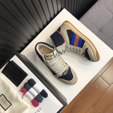 Gucci soft grey luxury sneakers view 6 classic court silhouette