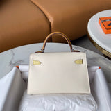 Close-up detail of tailored bag design