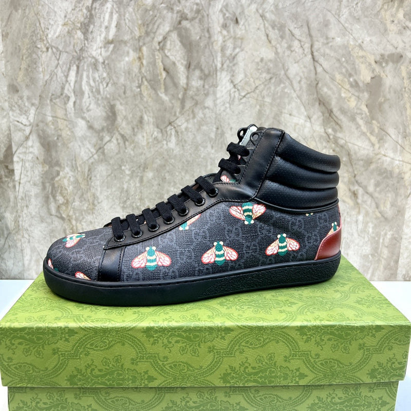 Gucci two-tone luxury sneakers view 10 signature lace-up style