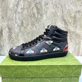 Gucci two-tone luxury sneakers view 10 signature lace-up style