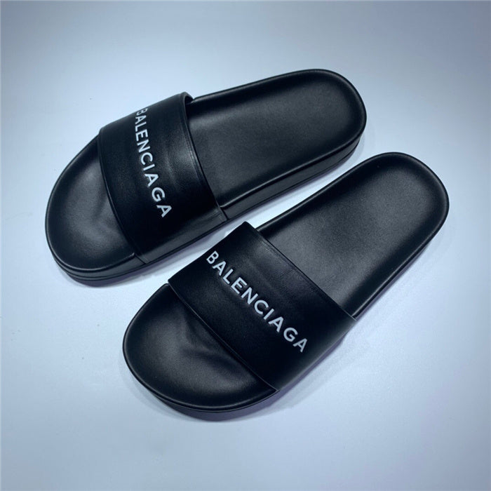 Balenciaga Red Slide Sandals - Detail Shot of Craftsmanship