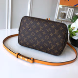 Back view of structured polished women's handbag – women's premium purse