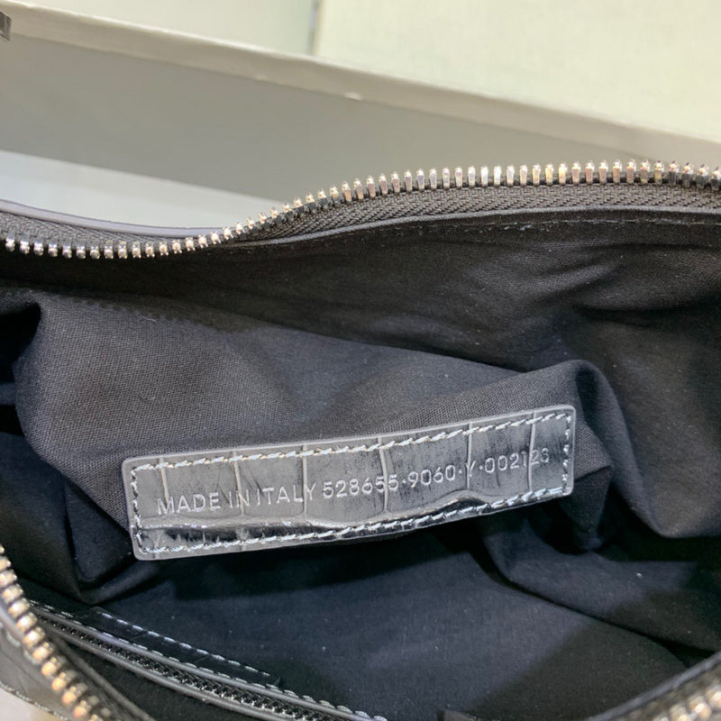 Timeless Vegan Leather Handbag - Smooth Faux-Leather Exterior | Women's Designer-Inspired Purse #371 - texture close-up (image 9) of designer-inspired handbag