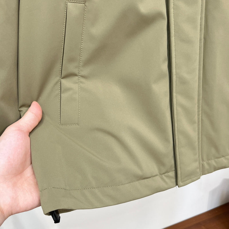 Close-up of Burberry designer clothing craftsmanship