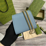 Front view of refined sleek women's handbag – women's luxury handbag