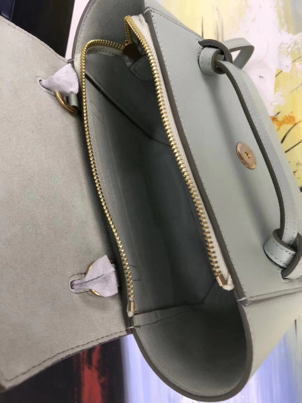 Front view of refined modern women's handbag – women's statement bag