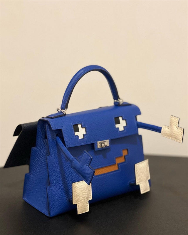 Close-up detail of understated bag design